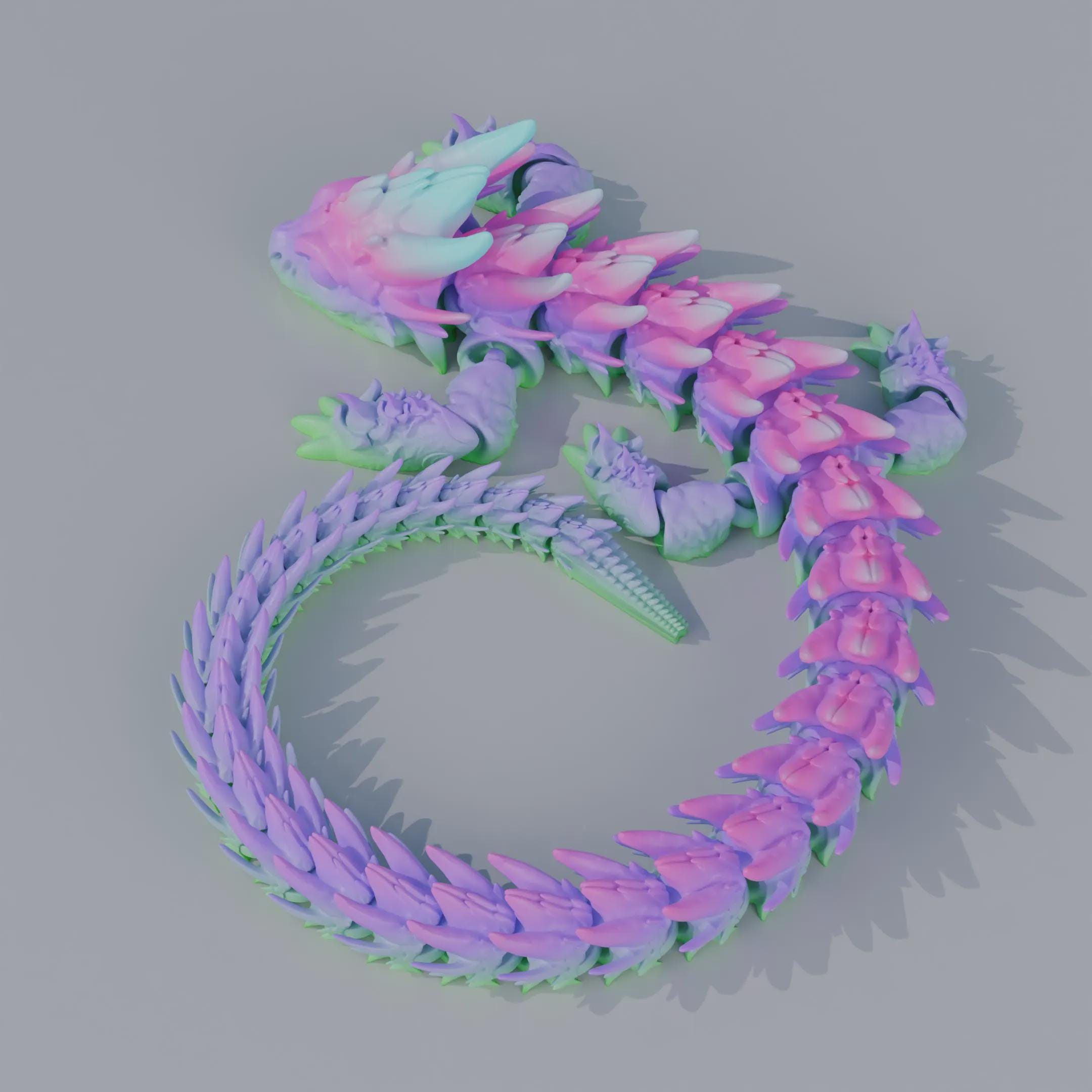 Articulated Flexi Baby Dragon STL File | Poseable 3D Printed Toy ...