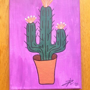CACTUS POP BOHEME 絵画 18x24cm