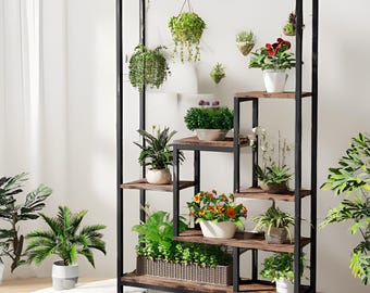 Support pour plantes en métal | Support pour plantes | Décoration d'intérieur moderne, parfaite pour les jardins, les patios, les balcons.