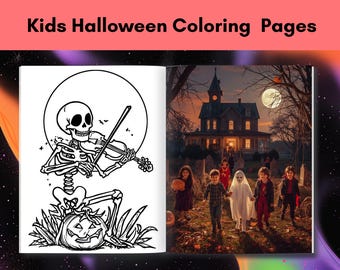 Halloween Coloring Pages, kids activity, mummy, Vampire, Ghost, easy PDf printable pages, spooky art