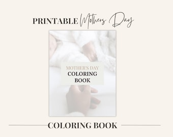 Mother's Day Coloring Book: 60 Page Printable Activity (PDF Download)