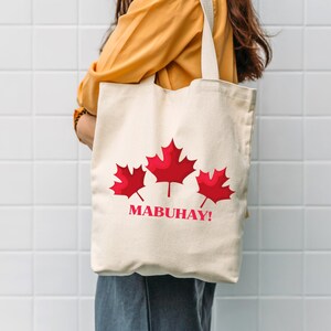 Filipino Canvas Tote – Manila Cathedral & Floral Travel Design Filipino ...