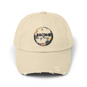 Vintage Racing Cap, Unisex Distressed Hat, Casual Wear, Gift for Racing Fans, Sporty Accessories, Durable Everyday Cap