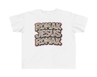Romak Jesus Romak Toddler Tee | Retro Graffiti Religious Kids Shirt