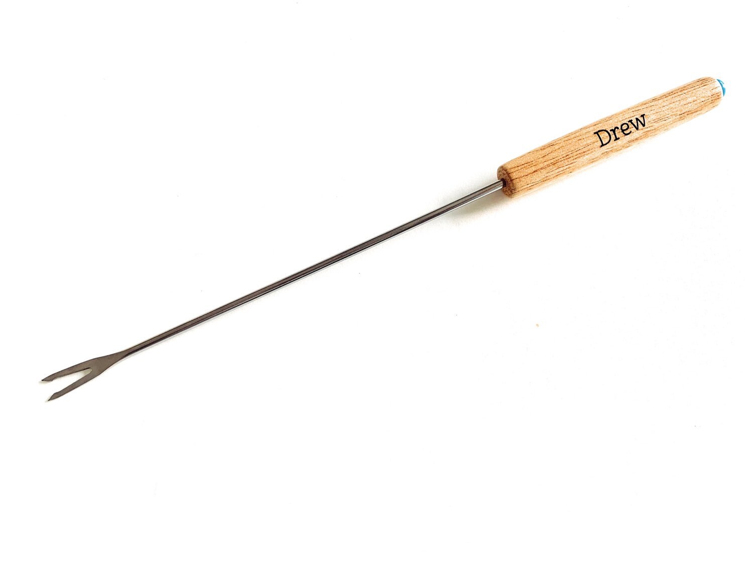 Fondue Forks Personalized 6 Skewers Sticks Wood Colored Etsy