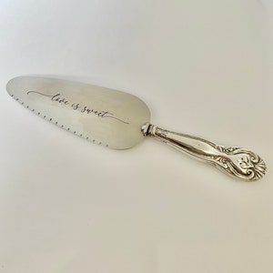 Pelle pour gâteaux de mariage, Love is Sweet, sterling vintage