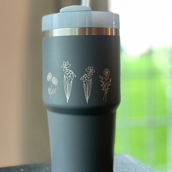 Stanley Tumbler Eucalyptus Etsy