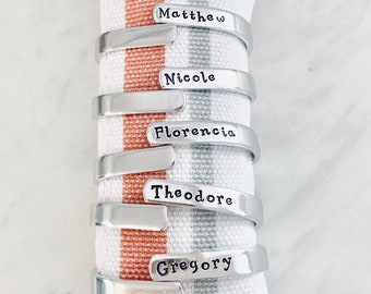 Set of 8 Family Napkin Rings, Personalized, Fun Party Set