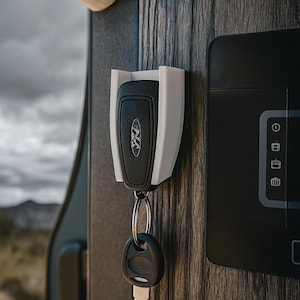 Ford Transit Van Key Holder | Wall Mounted Key Dock for Van Life, Fits Transit & Custom Keys (2014+)