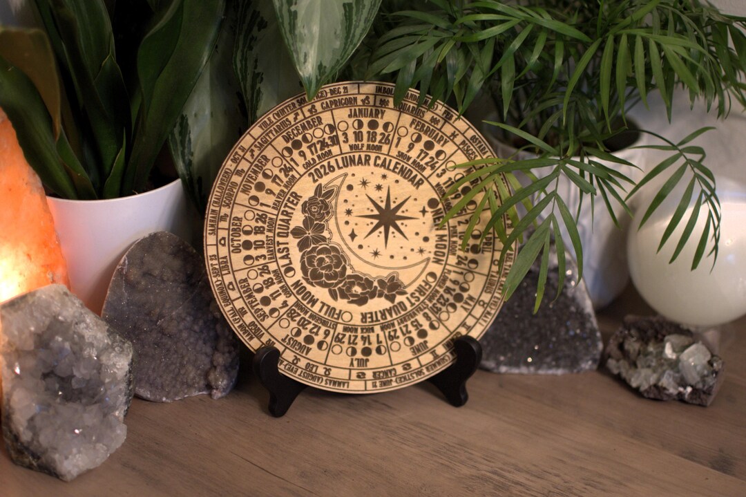 2026 Lunar Calendar With Wheel of the Year +tree of the Month +zodiac ...