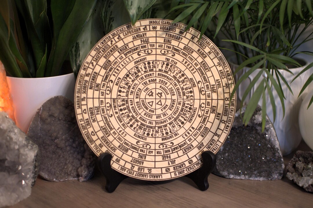 2026 Lunar Calendar With Wheel of the Year +tree of the Month +zodiac ...