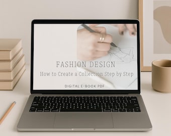 E-book de Diseño de Moda / Cómo crear una colección de moda paso a paso / Guía para marcas de ropa - Recursos para estudiantes (PDF en inglés y español)