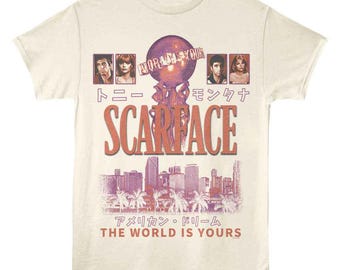 Scarface the World Is Yours Adult Movie Shirt