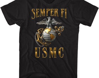 US Marines Semper Fi Adult Military Shirt