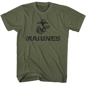 marines - usmc marines eagle and globe adult shirt