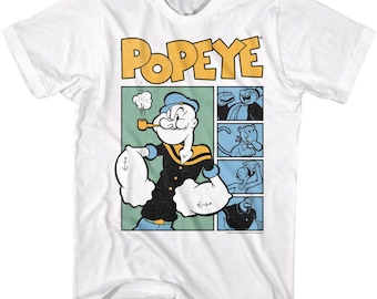Popeye The Sailor Man Adult Comic Shirt