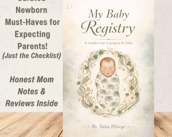 Baby Registry Essentials Guide | Printable Checklist + Bonus Postpartum Needs | Digital Download | Just the Checklist