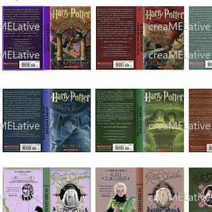 Druckbare Mini Harry Potter Buchcover Vorlagen-Set + Bonus Poster & Seiten | Miniatur Buch DIY Kit