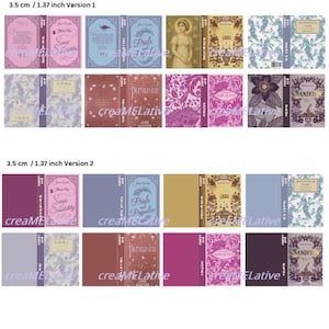 Printable Mini Jane Austen Book Cover Template Set + Bonus Pages & Gifts| Miniature Book DIY Kit