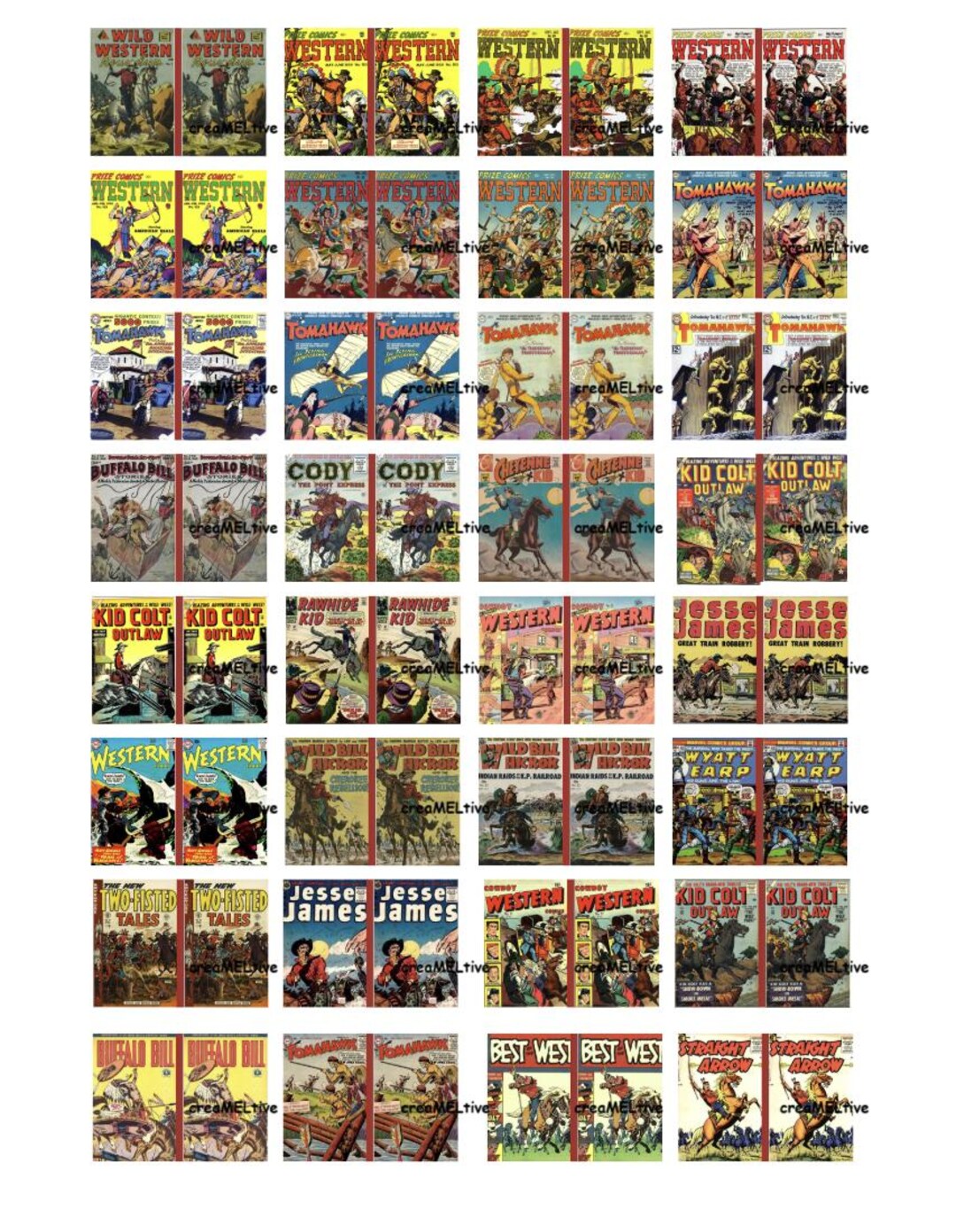 Printable Mini Western &amp; Cowboy Book Covers – 32 Mini Books + Bonus ...