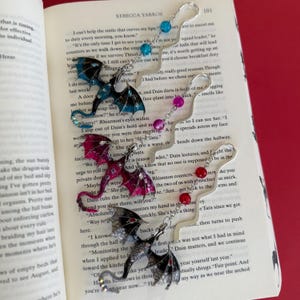 Hook Bookmark | Silver Dragons