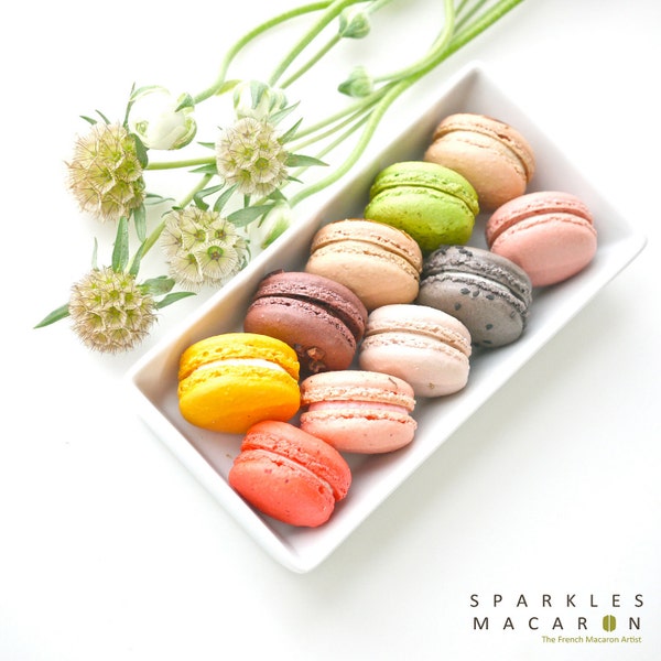 24 Assorted Regular French Macarons