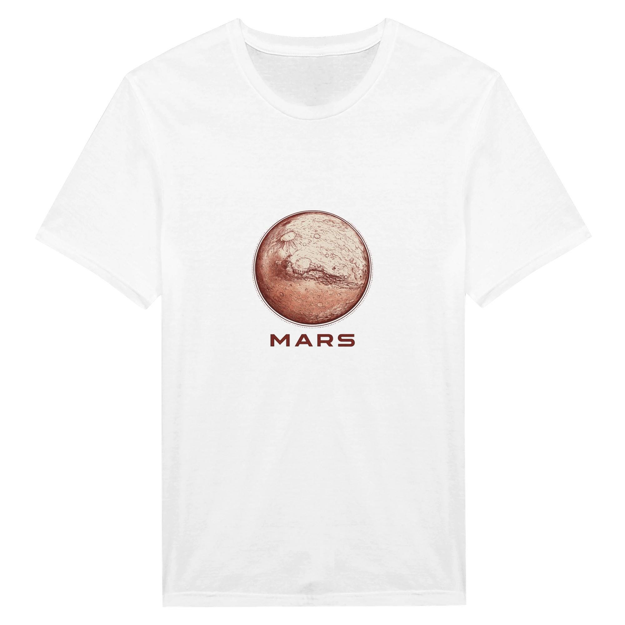 T&t Retro Scientific Mars Diagram T-shirt - Etsy Canada
