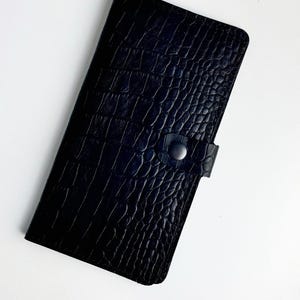 Long Leather Wallet|Leder|Wallet|Cardholder|Slim wallet|Birthday Gift for Husband|Mens Leather Purse|Women's Leather Wallets|