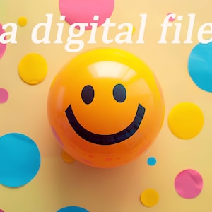 Digitale Kunst zum Thema Glück mit KI | 5 herunterladbare Bilder der Freude | Positive Deko-Drucke