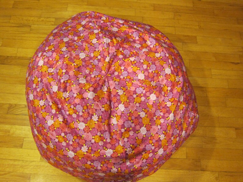 Flower Bean Bag Chair Cover Hot Pink Yellow Lavender Light Etsy Denmark