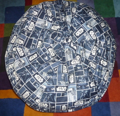 Star Wars Bean Bag Chair Cover, Blue and White, Darth Vader Star Wars Bean Bag Chair Cover, Blue and White, Darth Vader