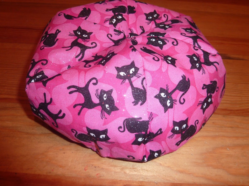 American Girl Doll Bean Bag Chair Hot Pink With Black Cats Etsy