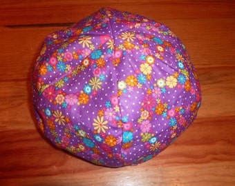 American Girl Doll Bean Bag Chair - Purple Peace Sign with Floral Pattern - 18 inch doll, Blue, Yellow, Pink, Etsy Kids