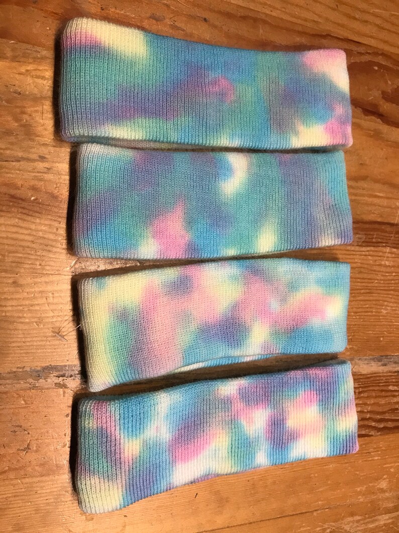 pastel tie dye headband