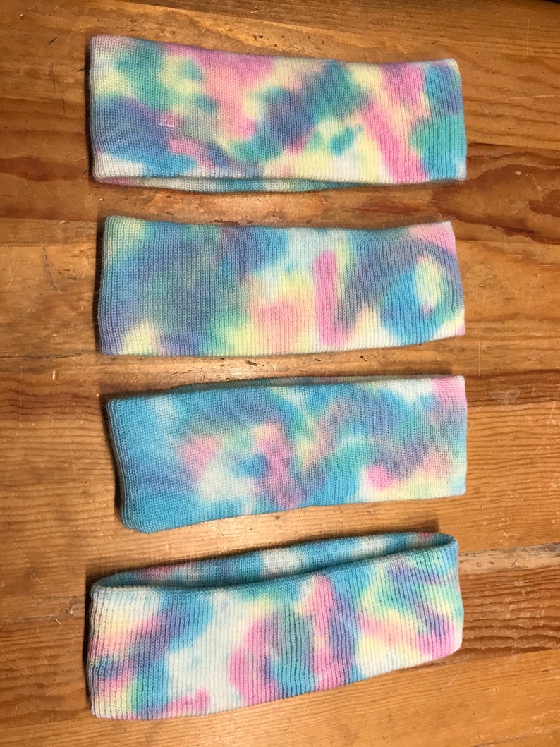 pastel tie dye headband