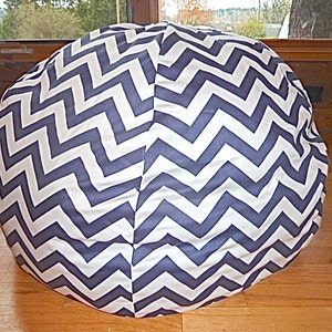 Grey & White Chevron Bean Bag Chair Cover, Silver, Gray, Red, Yellow, Blue, Black, Pink, Orange, Zig Zag, Stripes, Etsy Kids, Gift Under 75 image 3