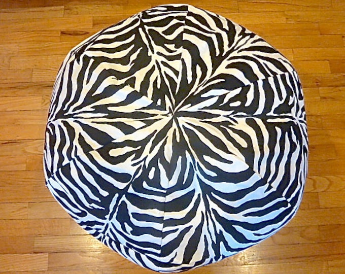 Zebra Bean Bag Chair Cover, Black and White, Stripes, Pattern, Etsy Kids, Gifts Under 75 Etsy
