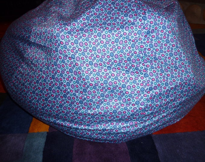 Pink/purple and Blue Polka Dot Bean Bag Chair Cover Etsy