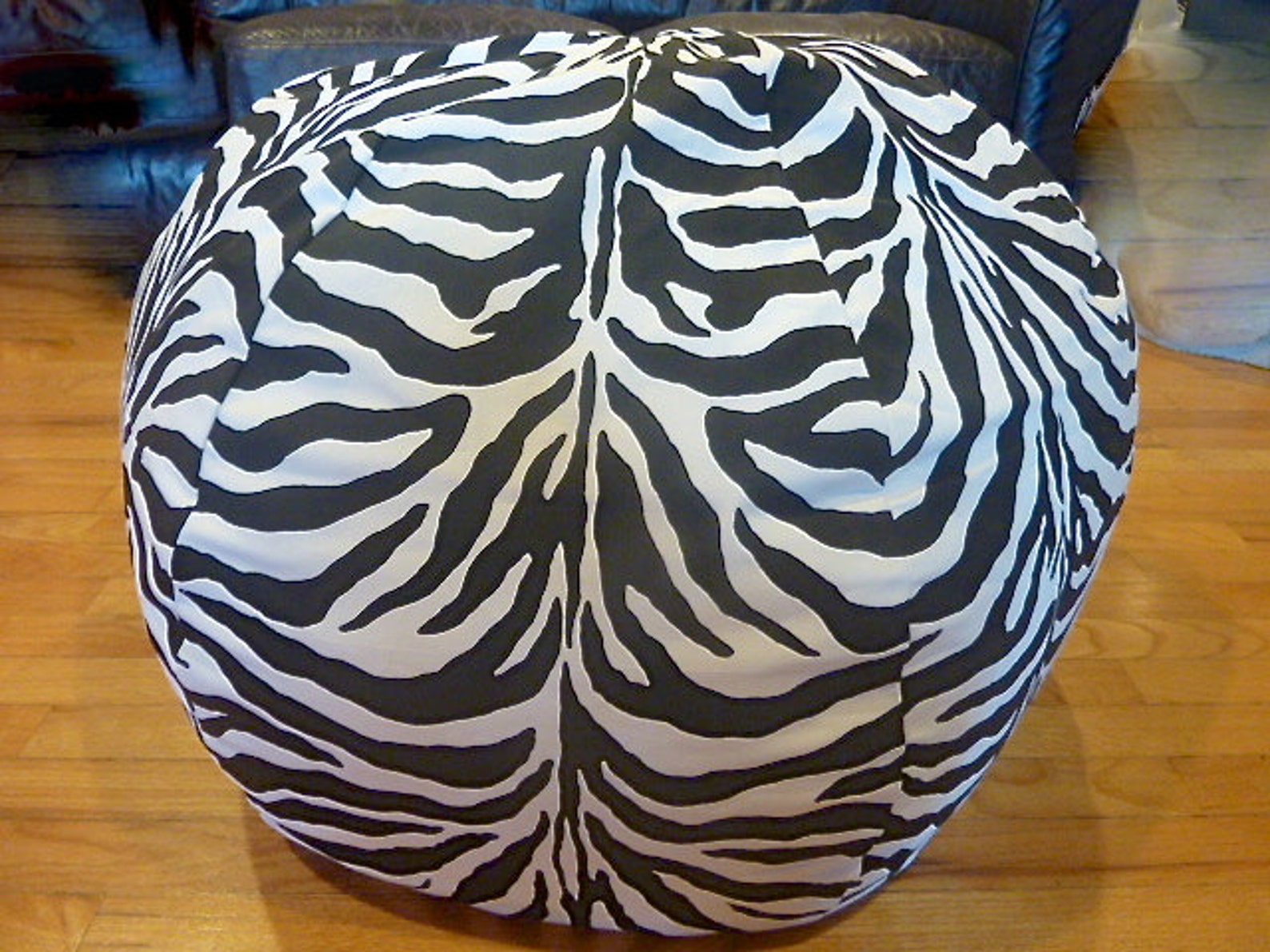 Zebra Bean Bag Chair Cover Black and White Stripes Pattern Etsy