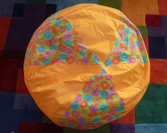 Daisy / /Gerbera Daisy Bean Bag Chair Cover, Golden Orange, Blue, Pink, Orange, Turquoise