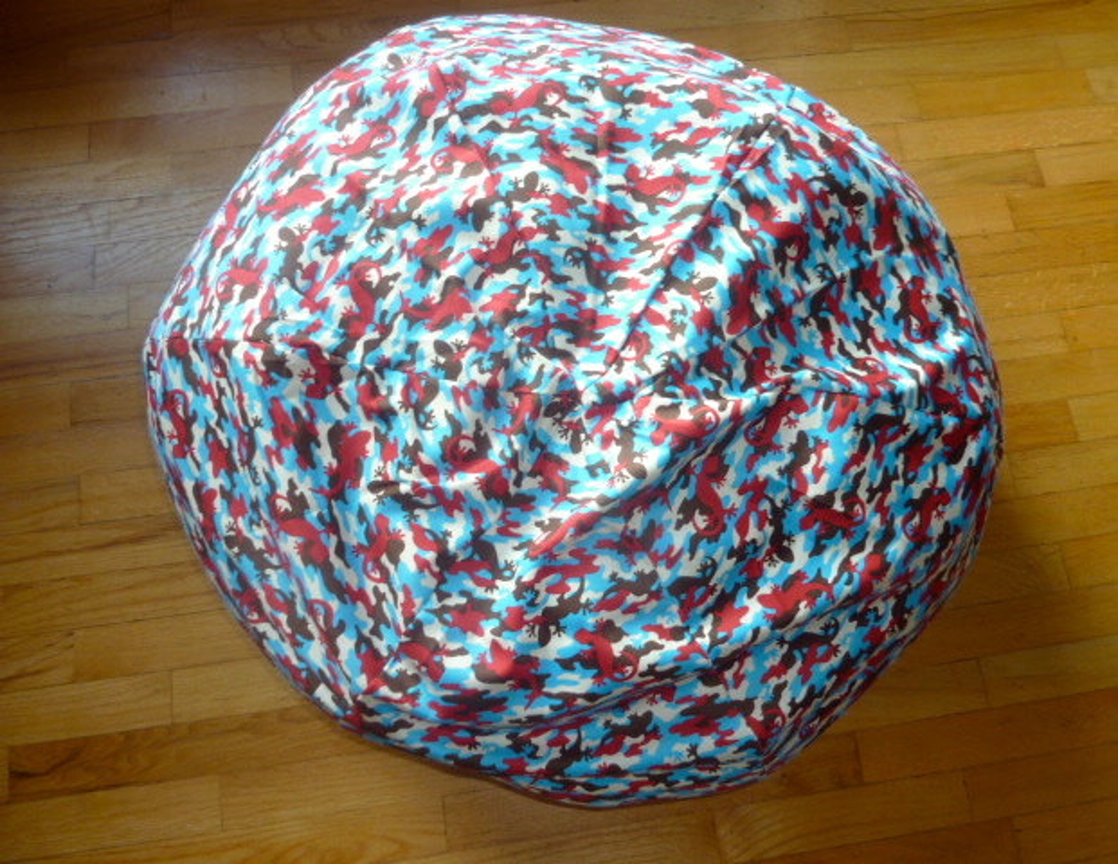 Gecko Camouflage Bean Bag Chair Cover Red Blue Light Blue Etsy