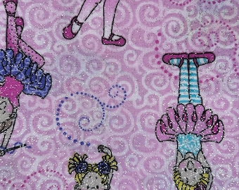 Cubierta de silla de bolsa de frijol bailarina - ballet, baile, rosa, púrpura, niñas, girando, tutú, zapatillas - Etsy Kids, regalo menor de 120