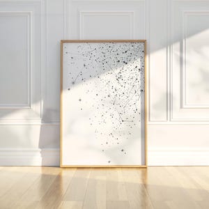 Minimalistisches Sternbild Muster Line Art Bleistift Skizze Zeichnung Wand Kunst Druck Druckbares Poster Moderne Wohnkultur Digitaler Download Geschenk