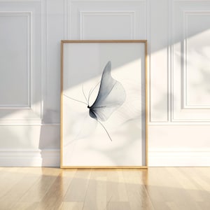 Minimalistische abstrakte Schmetterling Insekt Linie Kunst Bleistift Skizze zeichnen druckbare trendige Poster Wand Kunst Druck moderne Wohnkultur digitaler Download