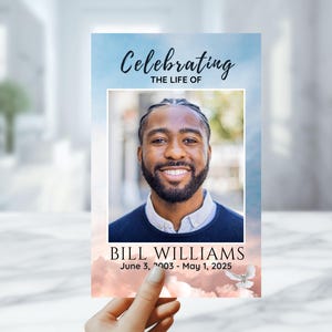 Homegoing Funeral Program Template - Editable "Going Home" Celebration of Life Booklet – Canva Instant Download