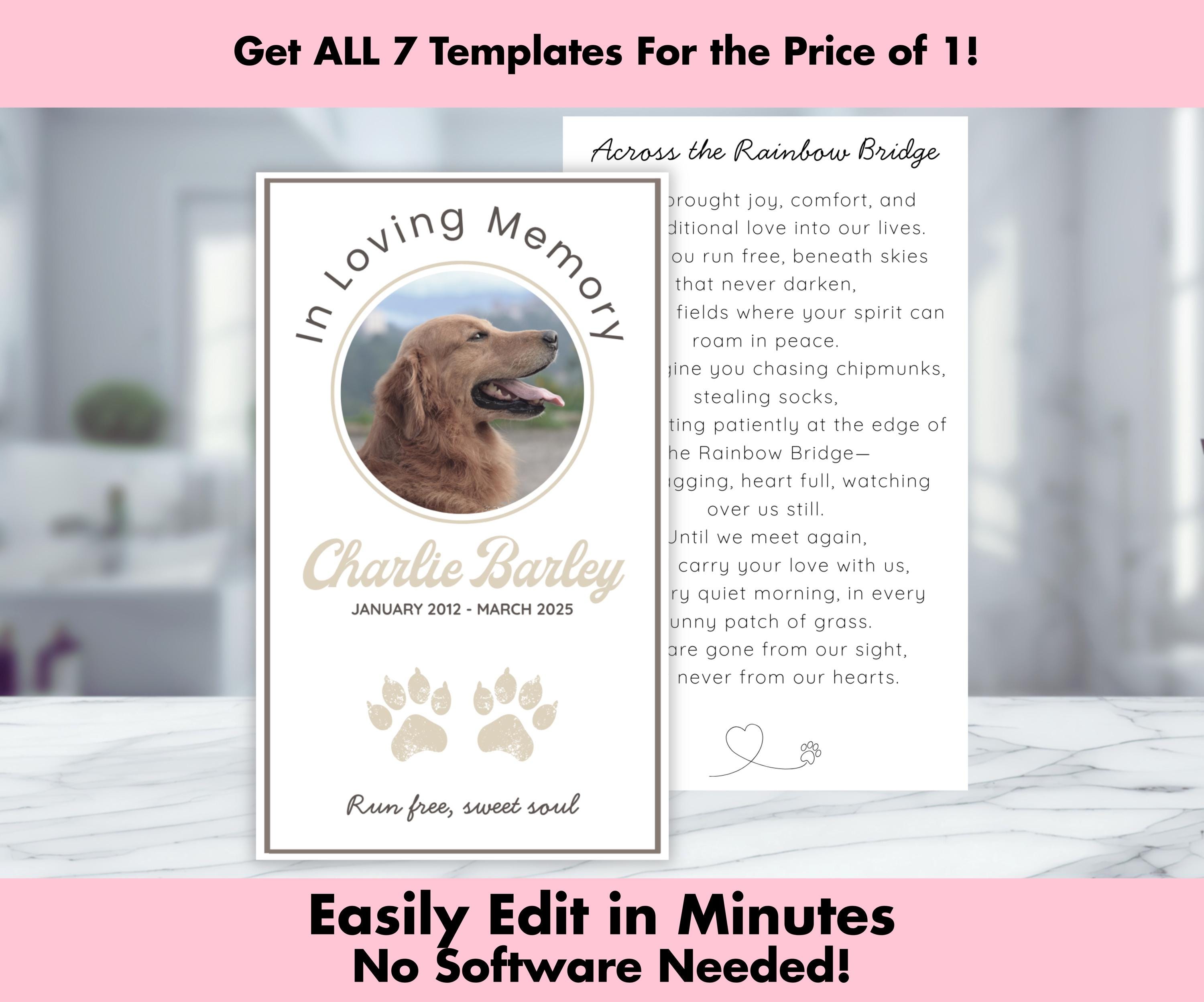 Rainbow Bridge Dog Prayer