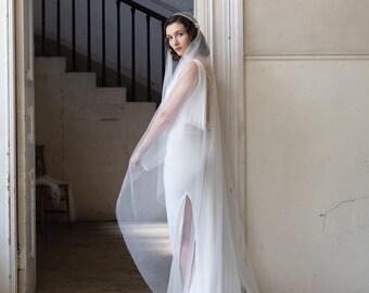 Velo da sposa degli anni '20 con fard, velo da giulietta in stile  Velo Art Déco, berretto di Giulietta Kate Moss Veil, Regno Unito