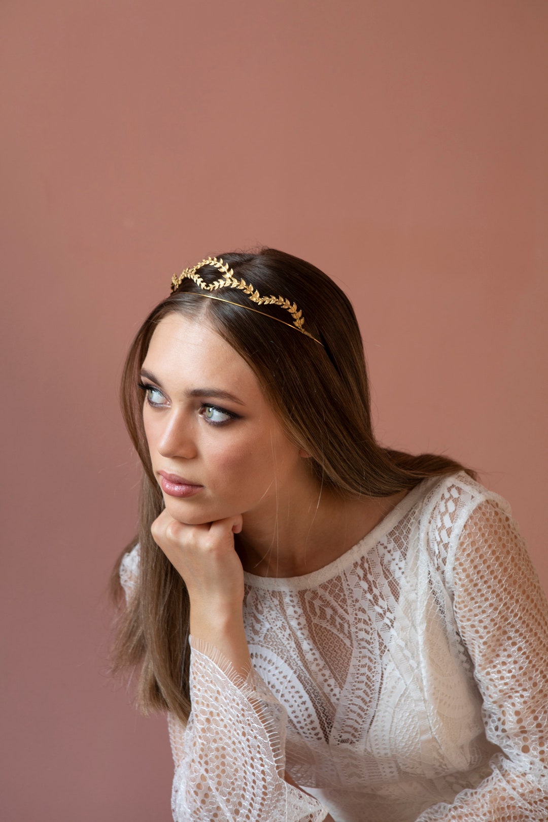 Elegant Bridal Tiara Gold Wedding Headpiece Bridal Crown Wedding Hair