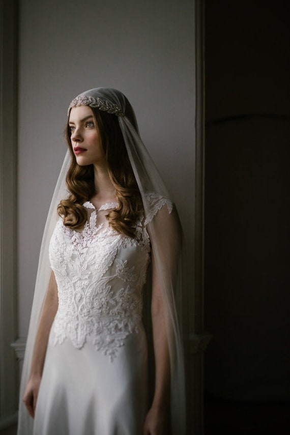 Antique wedding cheap veils 1920's