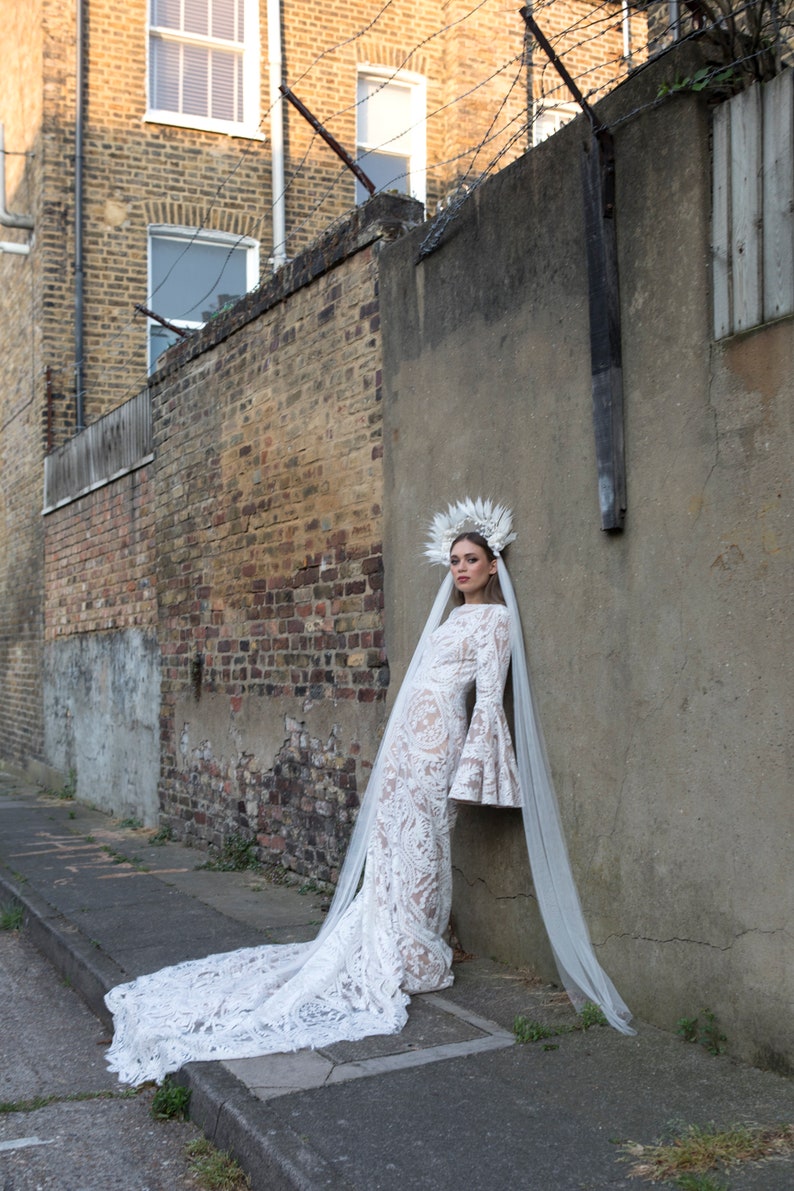 statement bridal headpiece